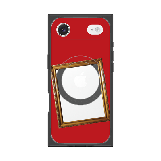 プレミアムスクエアケース with MagSafe［ Photo Frame - Red ］