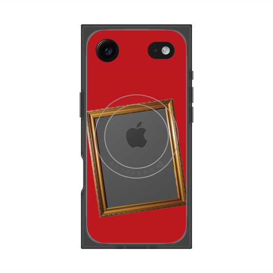 プレミアムスクエアケース with MagSafe［ Photo Frame - Red ］