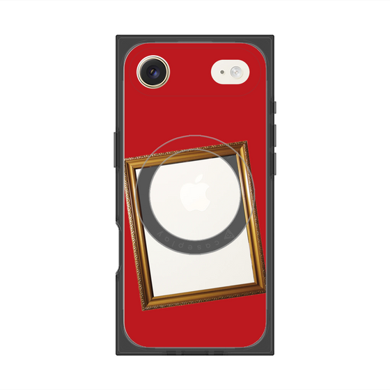 プレミアムスクエアケース with MagSafe［ Photo Frame - Red ］