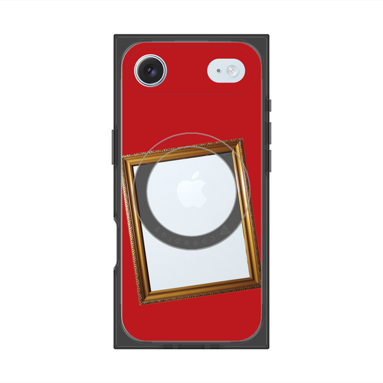 プレミアムスクエアケース with MagSafe［ Photo Frame - Red ］