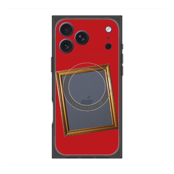 プレミアムスクエアケース with MagSafe［ Photo Frame - Red ］