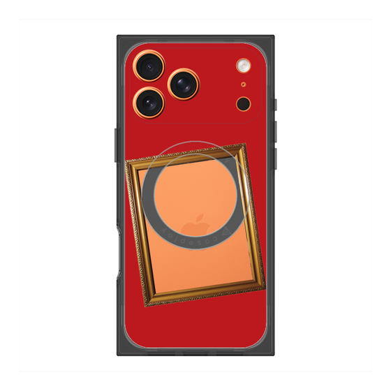プレミアムスクエアケース with MagSafe［ Photo Frame - Red ］