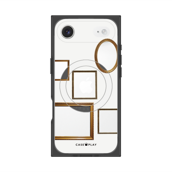 プレミアムスクエアケース with MagSafe［ Photo Frames - White ］