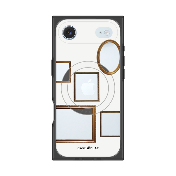 プレミアムスクエアケース with MagSafe［ Photo Frames - White ］