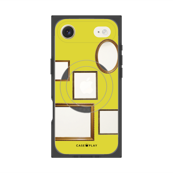プレミアムスクエアケース with MagSafe［ Photo Frames - Yellow ］