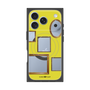 プレミアムスクエアケース with MagSafe［ Photo Frames - Yellow ］