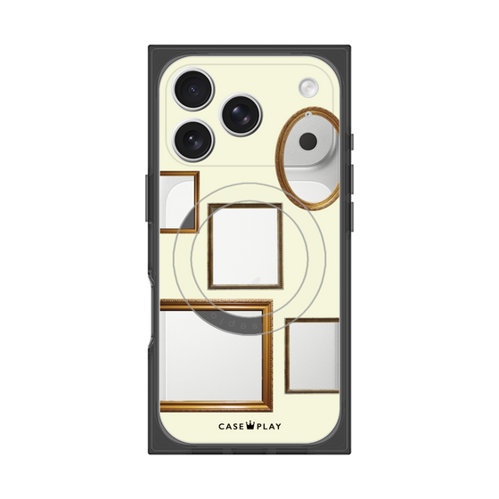 プレミアムスクエアケース with MagSafe［ Photo Frames - Ivory ］