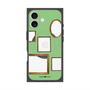 プレミアムスクエアケース with MagSafe［ Photo Frames - Light Green ］
