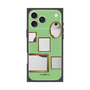 プレミアムスクエアケース with MagSafe［ Photo Frames - Light Green ］