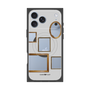 プレミアムスクエアケース with MagSafe［ Photo Frames - Light Gray ］