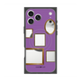 プレミアムスクエアケース with MagSafe［ Photo Frames - Purple ］