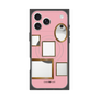 プレミアムスクエアケース with MagSafe［ Photo Frames - Pink ］