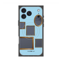 プレミアムスクエアケース with MagSafe［ Photo Frames - Light Blue ］