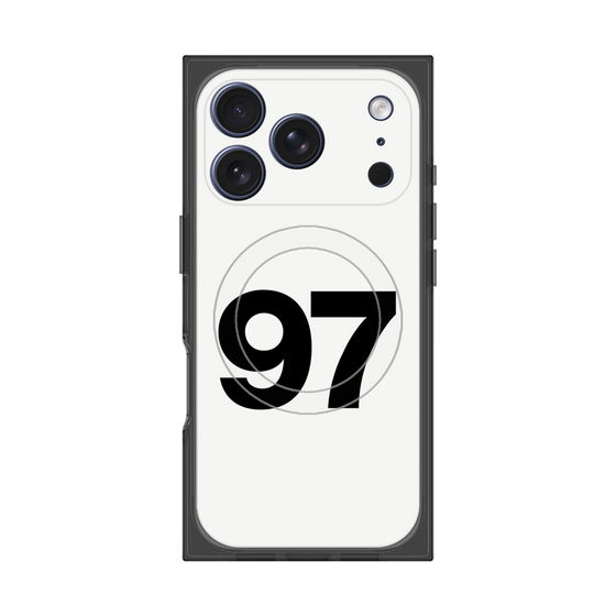 プレミアムスクエアケース with MagSafe［ No.97 - White ］
