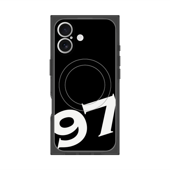 プレミアムスクエアケース with MagSafe［ No.97 - Black ］