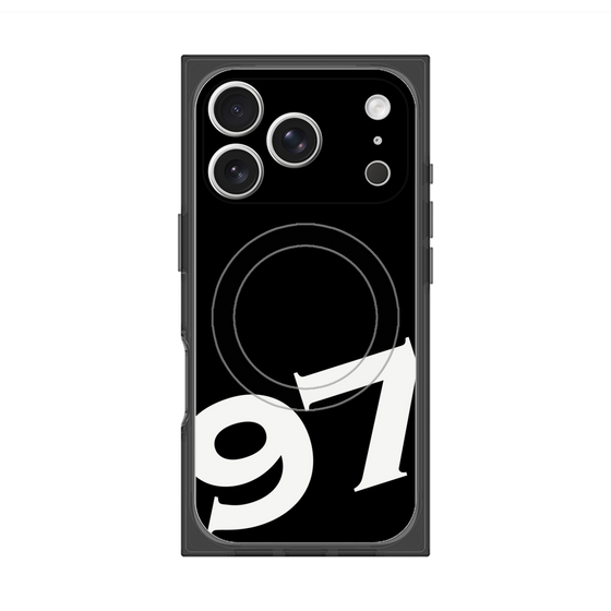 プレミアムスクエアケース with MagSafe［ No.97 - Black ］