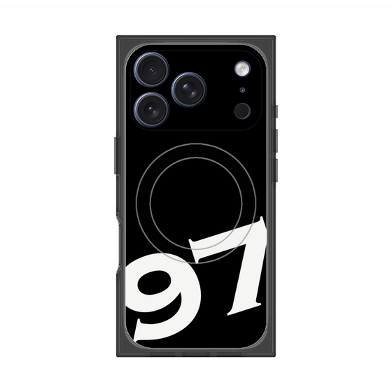 プレミアムスクエアケース with MagSafe［ No.97 - Black ］