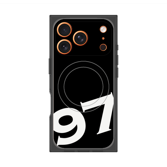 プレミアムスクエアケース with MagSafe［ No.97 - Black ］
