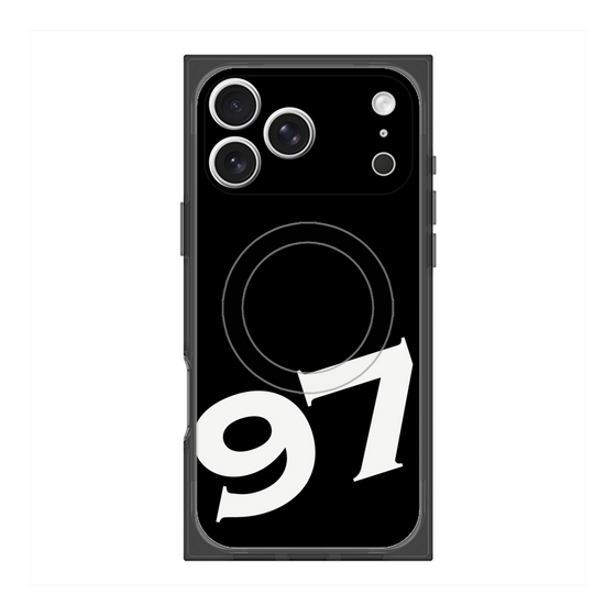 プレミアムスクエアケース with MagSafe［ No.97 - Black ］