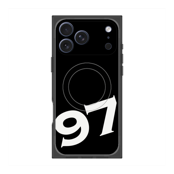 プレミアムスクエアケース with MagSafe［ No.97 - Black ］