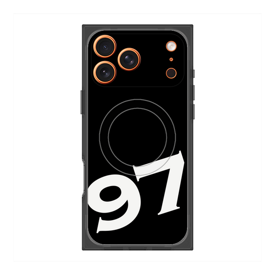 プレミアムスクエアケース with MagSafe［ No.97 - Black ］