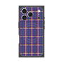 プレミアムスクエアケース with MagSafe［ Tartan Check - Purple ］