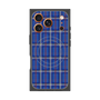 プレミアムスクエアケース with MagSafe［ Tartan Check - Blue ］