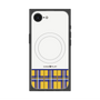 プレミアムスクエアケース with MagSafe［ CASEPLAY Tartan Check - Yellow ］
