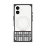 プレミアムスクエアケース with MagSafe［ CASEPLAY Tartan Check - Gray ］