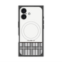 プレミアムスクエアケース with MagSafe［ CASEPLAY Tartan Check - Gray ］
