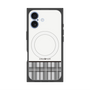 プレミアムスクエアケース with MagSafe［ CASEPLAY Tartan Check - Gray ］