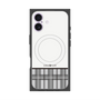 プレミアムスクエアケース with MagSafe［ CASEPLAY Tartan Check - Gray ］