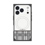 プレミアムスクエアケース with MagSafe［ CASEPLAY Tartan Check - Gray ］