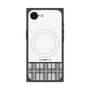 プレミアムスクエアケース with MagSafe［ CASEPLAY Tartan Check - Gray ］