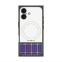 プレミアムスクエアケース with MagSafe［ CASEPLAY Tartan Check - Purple ］