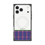 プレミアムスクエアケース with MagSafe［ CASEPLAY Tartan Check - Purple ］
