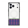 プレミアムスクエアケース with MagSafe［ CASEPLAY Tartan Check - Purple ］