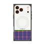 プレミアムスクエアケース with MagSafe［ CASEPLAY Tartan Check - Purple ］