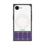 プレミアムスクエアケース with MagSafe［ CASEPLAY Tartan Check - Purple ］