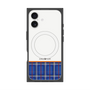 プレミアムスクエアケース with MagSafe［ CASEPLAY Tartan Check - Blue ］