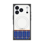 プレミアムスクエアケース with MagSafe［ CASEPLAY Tartan Check - Blue ］