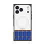 プレミアムスクエアケース with MagSafe［ CASEPLAY Tartan Check - Blue ］