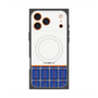 プレミアムスクエアケース with MagSafe［ CASEPLAY Tartan Check - Blue ］