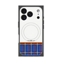 プレミアムスクエアケース with MagSafe［ CASEPLAY Tartan Check - Blue ］