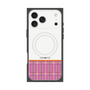 プレミアムスクエアケース with MagSafe［ CASEPLAY Tartan Check - Pink ］