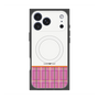 プレミアムスクエアケース with MagSafe［ CASEPLAY Tartan Check - Pink ］