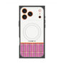 プレミアムスクエアケース with MagSafe［ CASEPLAY Tartan Check - Pink ］