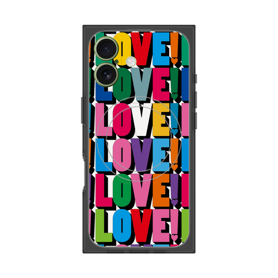 プレミアムスクエアケース with MagSafe［ LOVE!LOVE!LOVE! ］