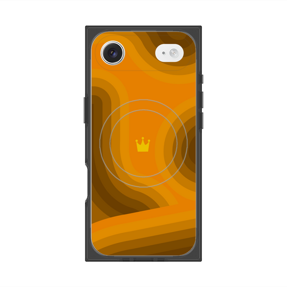 プレミアムスクエアケース with MagSafe［ CASEPLAY Winding Pattern - Orange ］