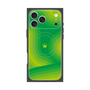 プレミアムスクエアケース with MagSafe［ CASEPLAY Winding Pattern - Green ］